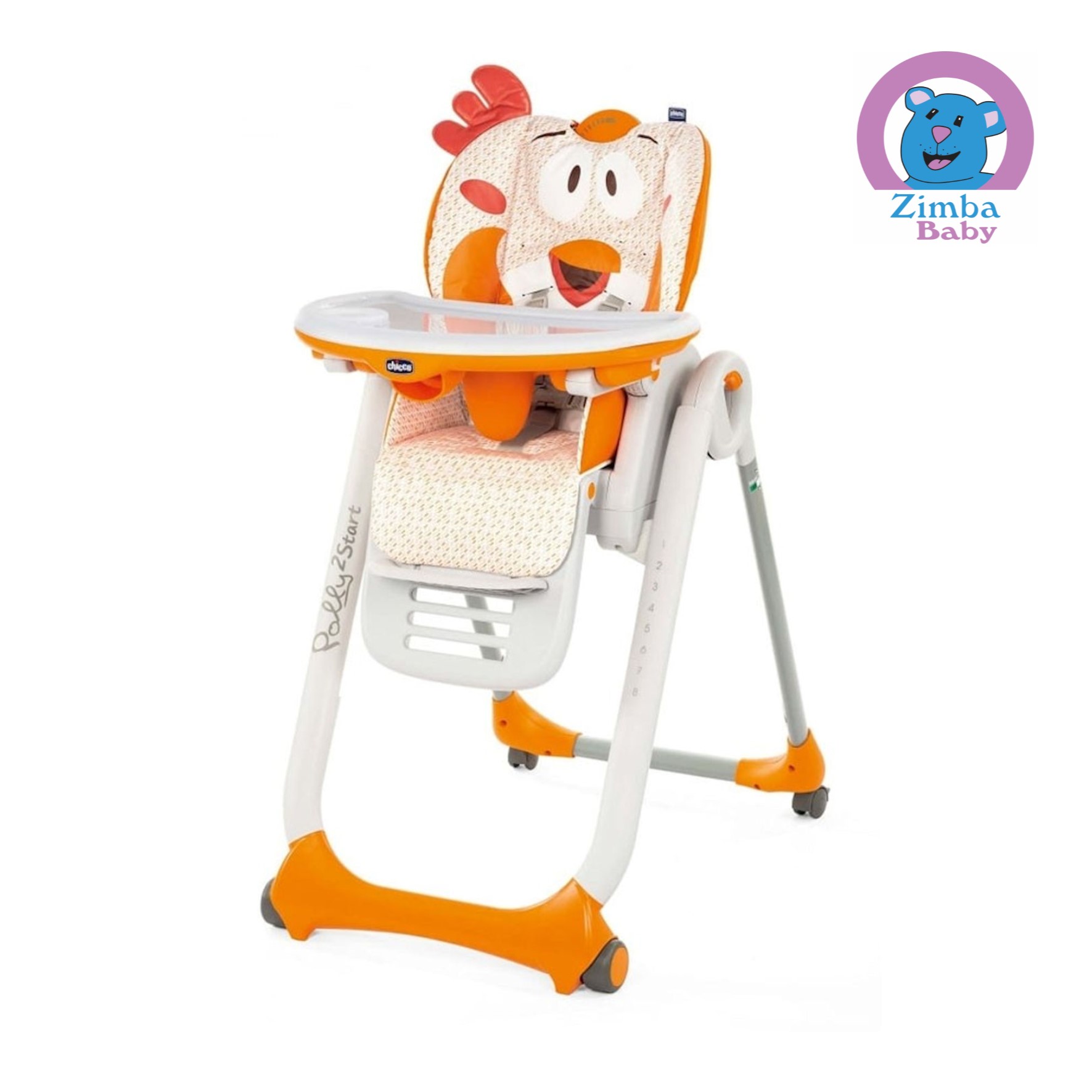 Cadeira de Alimentação Polly 2 Start- Chicken -Chicco