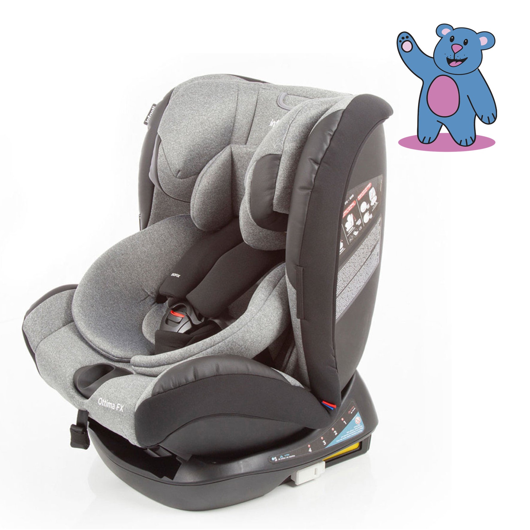 Cadeira Para Auto - 0 a 36 Kg - Ottima FX - Grey Brave - Infanti